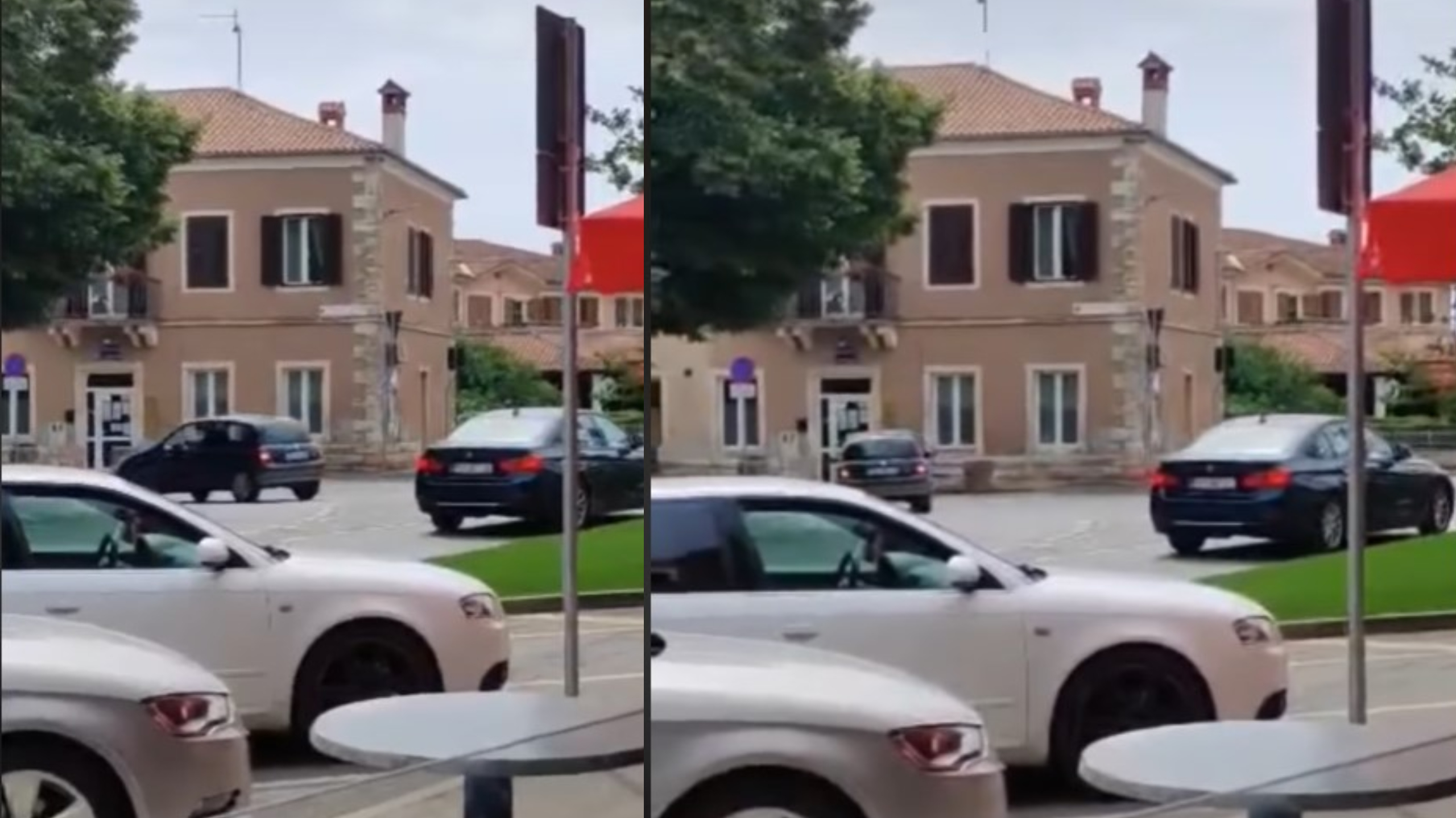 VIDEO: Usred dana automobilom divljao u centru Žminja